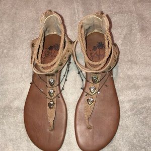 Women’s Jellypop Cava Flat Sandals Size 8